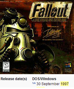 15 лет назад мир увидел Fallout