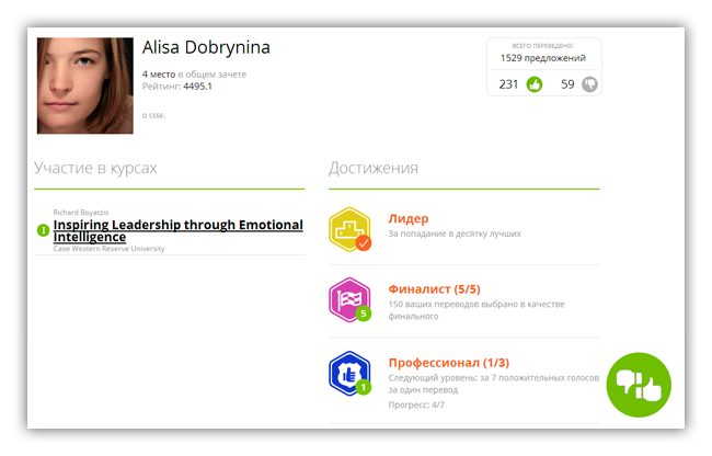 Coursera по русски: про достижения и награды