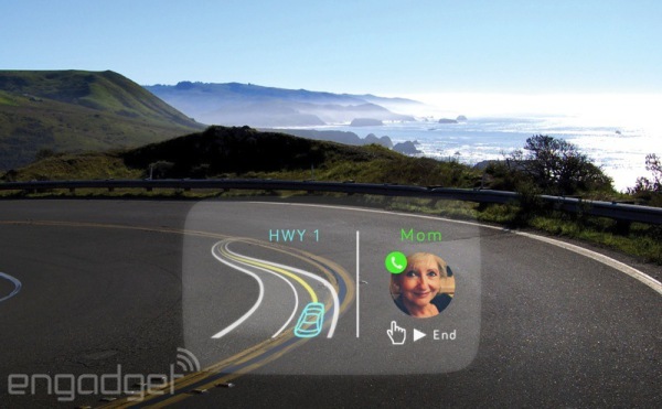 Navdy: проекционная система уведомлений для автомобиля с жестовым управлением