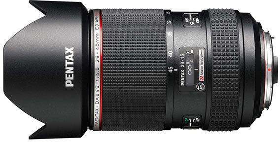 HD Pentax-DA645 28-45mm F4.5ED AW SR — первый сверхширокоугольный зум-объектив для среднеформатных камер