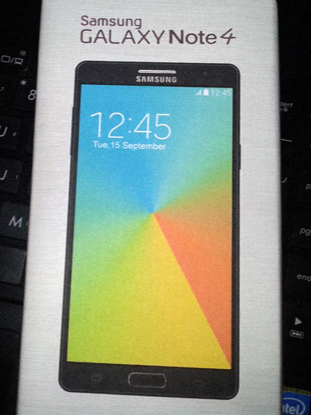 Samsung Galaxy Note 4, упаковка
