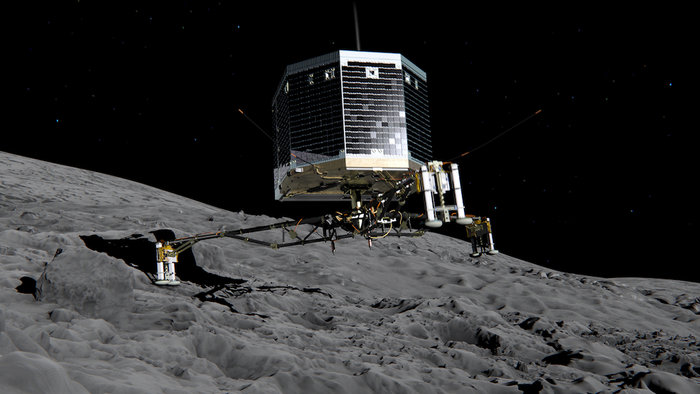 В ESA выбрали пять потенциальных площадок на комете Чурюмова Герасименко для высадки зонда Philae Rosetta