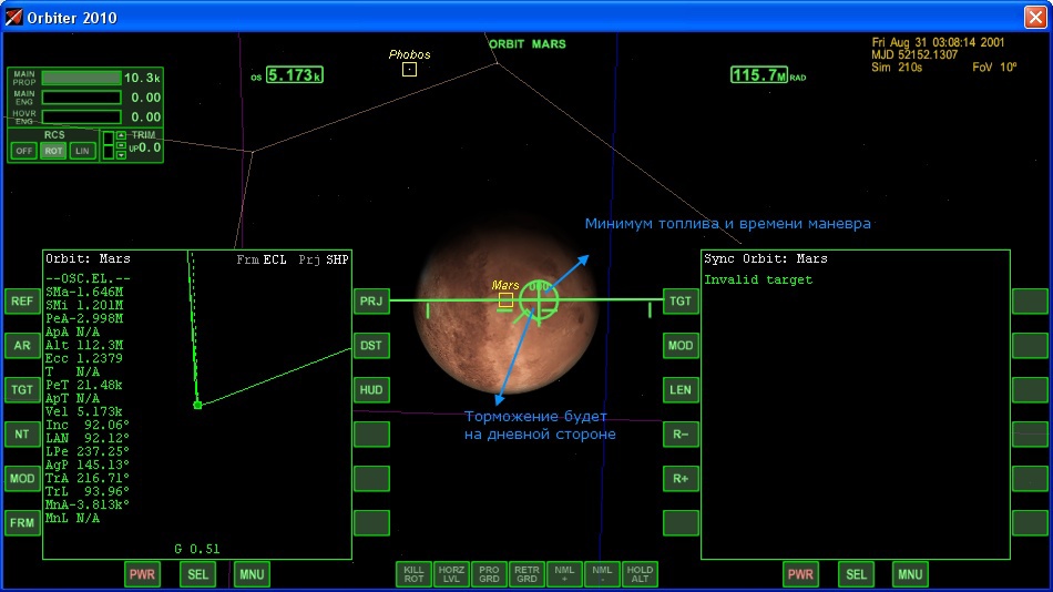 Полёт на Марс: не Гомановская траектория, аэроторможение и сложности посадки в разреженной атмосфере