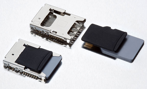 Толщина разъема Molex microSD/micro-SIM — 2,8 мм