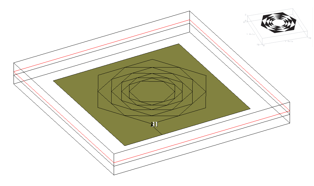 Проектирование СШП шестиугольной фрактальной микрополосковой НЕантенны, или будь бдителен