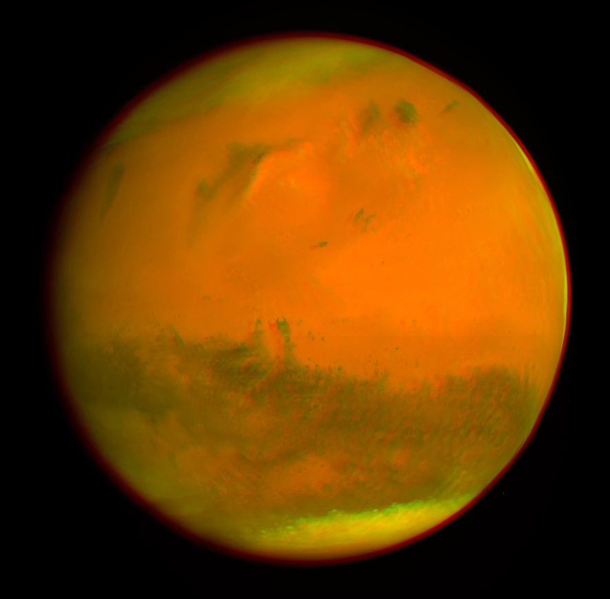 3D снимок Марса на основе фотографий индийского орбитального спутника Mangalyaan + фото от Rosetta