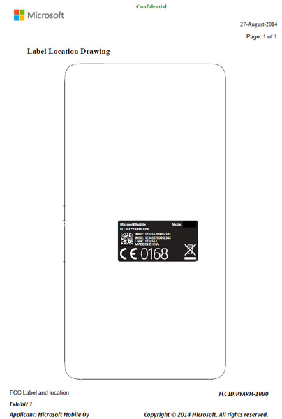 Пятидюймовый дисплей смартфона Nokia RM-1090 имеет разрешение 540 x 960 пикселей