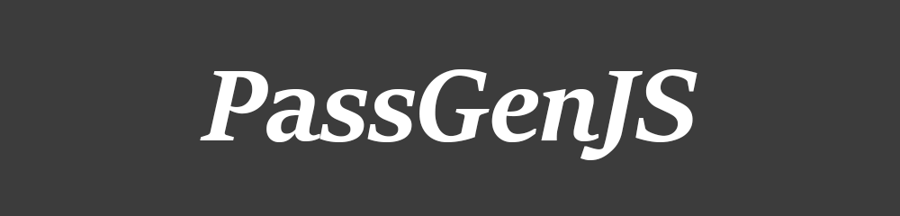 PassGenJS. Генерируем пароли в Javascript с указанием надёжности