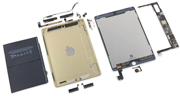 Ремонтопригодность планшета Apple iPad Air 2 очень невелика, считают специалисты iFixit