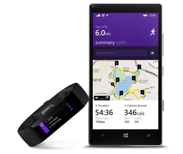 Корпорация Microsoft представила Microsoft Band: фитнес трекер + умные часы