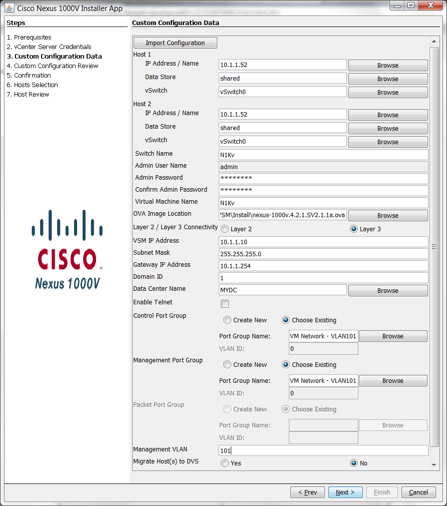 Установка Cisco Nexus 1000v в VMware vSphere 5.x - 7