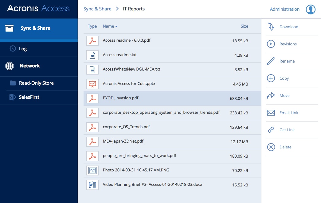 Sync, share & secure – три в одном с помощью Acronis Access 7 - 8 Sync, share & secure – три в одном с помощью Acronis Access 7 - 8
