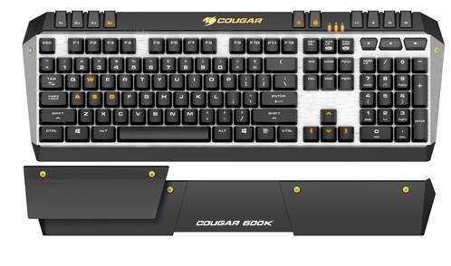 В игровой клавиатуре Cougar 600K используются переключатели Cherry MX - 1