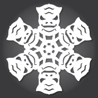 Снежинки в стилистике StarWars своими руками - 35