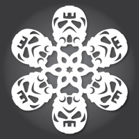 Снежинки в стилистике StarWars своими руками - 49