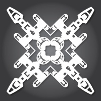 Снежинки в стилистике StarWars своими руками - 51