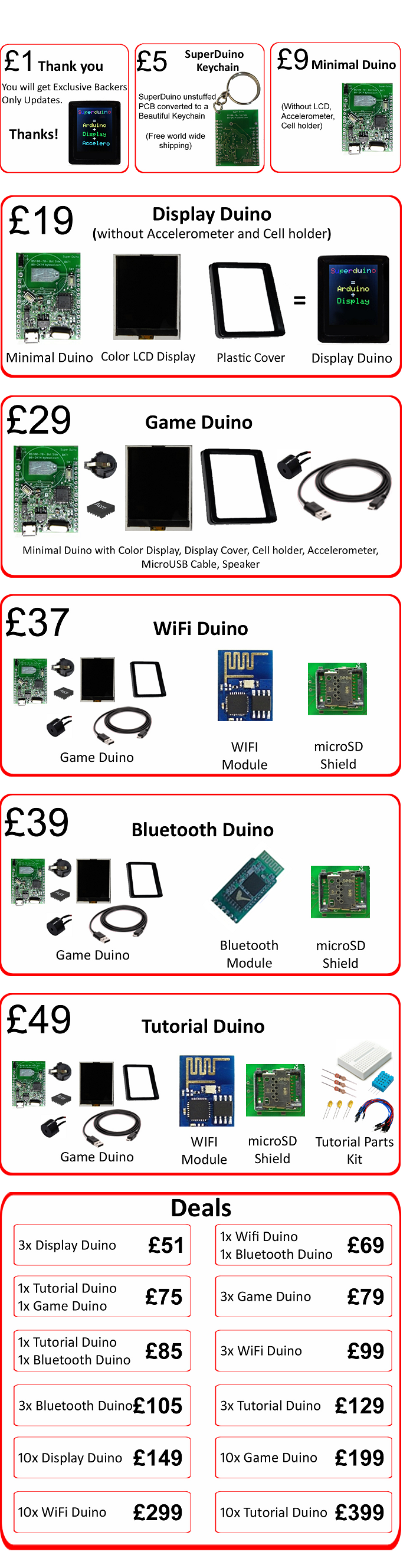SuperDuino: миниатюрная плата с цветным дисплеем и акселерометром, совместимая с Arduino - 4
