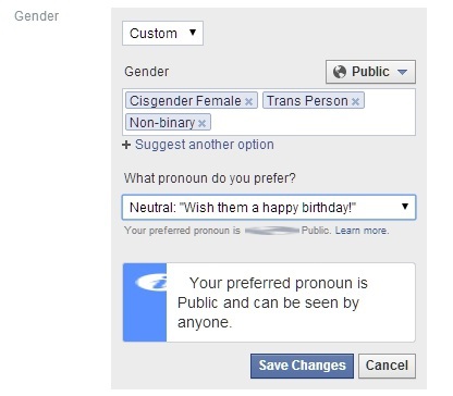 Ни в чём себе не отказывайте: Фейсбук добавил ещё 20 гендерных опций. Теперь их 70