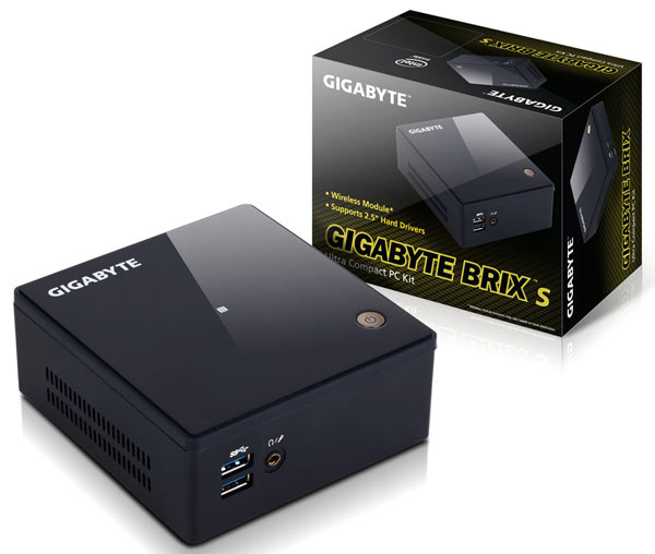 К достоинствам мини-ПК Gigabyte Brix и Brix s нового поколения производитель относит наличие видеовыходов HDMI и mini-DisplayPort