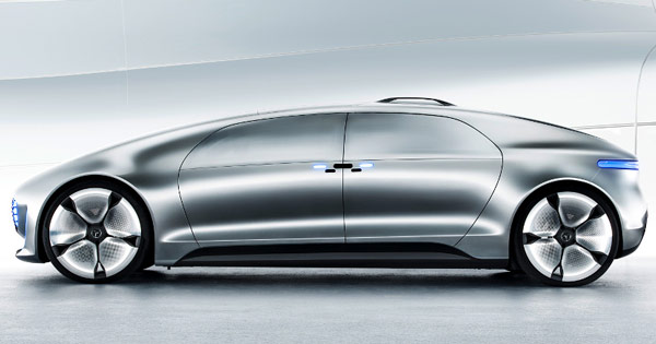 В концептуальном автомобиле Mercedes-Benz F 015 Luxury in Motion, показанном на CES, установлен экспериментальный модуль Leap Motion Meadowhawk - 1
