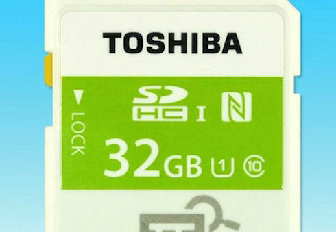 Toshiba представила первую в мире карту памяти с NFC