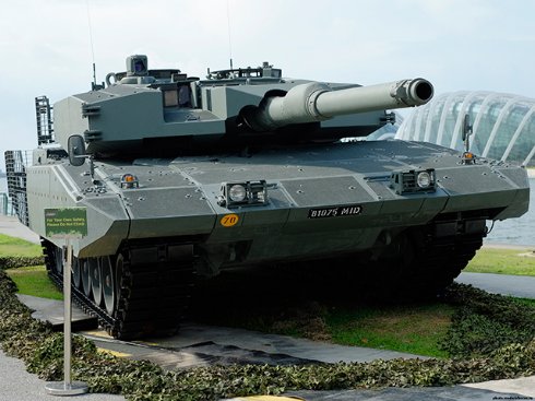 Возможности нового немецкого танка Leopard 2A7 показали на видео