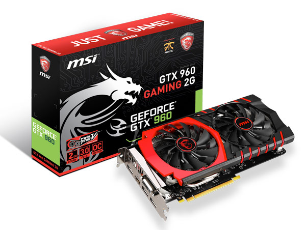 MSI представила четыре варианта 3D-карты GeForce GTX 960