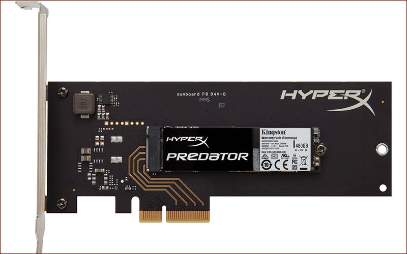 Компания Kingston анонсировала высокопроизводительный PCIe SSD Kingston HyperX Predator - 1