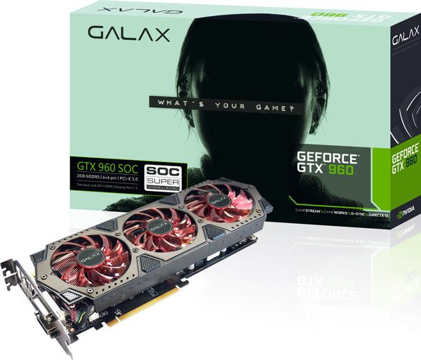 Galax тоже выпускает укороченный вариант 3D-карты GeForce GTX 960 - 1