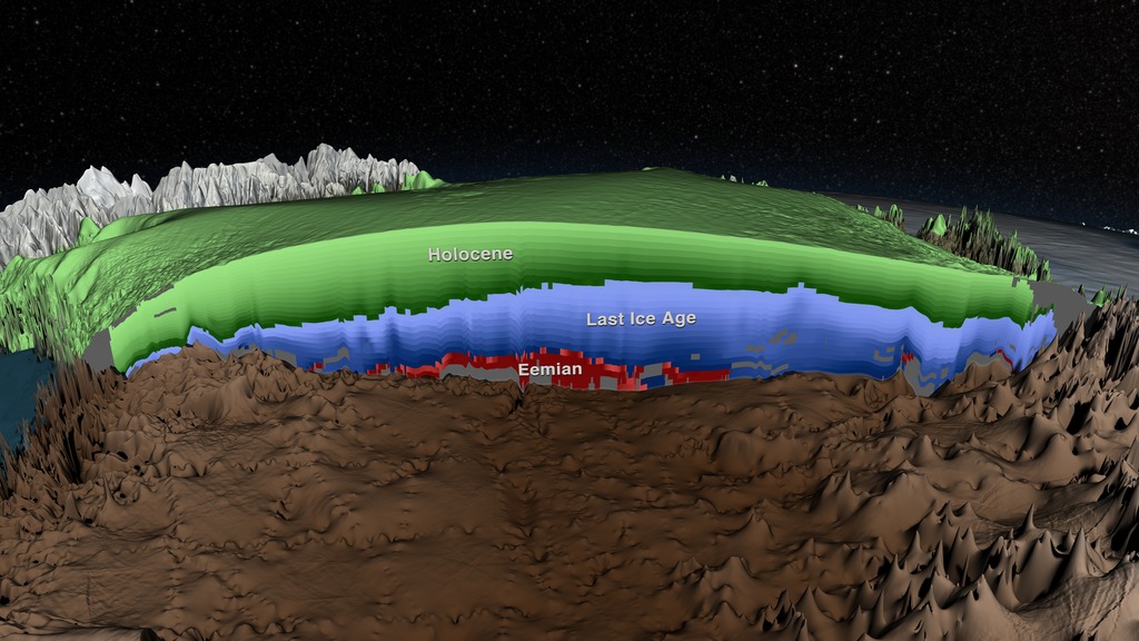 Ледяной покров Гренландии в 3D от NASA - 1
