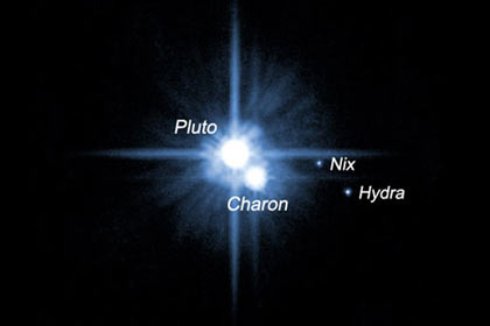 НАСА показало редкие кадры вращающихся Плутона и его спутника Харона