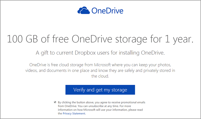 Microsoft дарит OneDrive на 100 ГБ пользователям Dropbox - 2