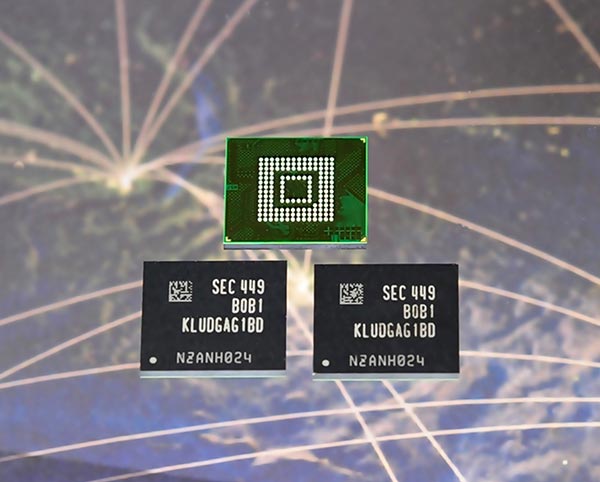 Компания Samsung предлагает встраиваемые накопители UFS объемом 128, 64 и 32 ГБ
