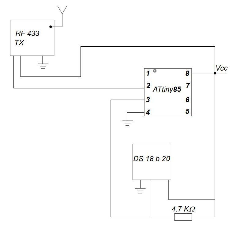 Термометр на Raspberry pi с беспроводным датчиком на rf 433 и МК attiny85 - 2