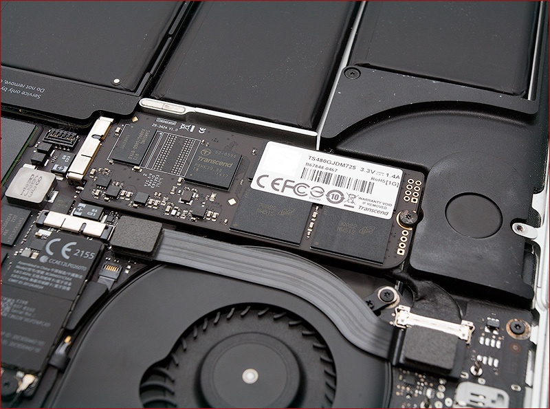 Обзор SSD диска Transcend JetDrive 725 для апгрейда MacBook Pro Retina - 12
