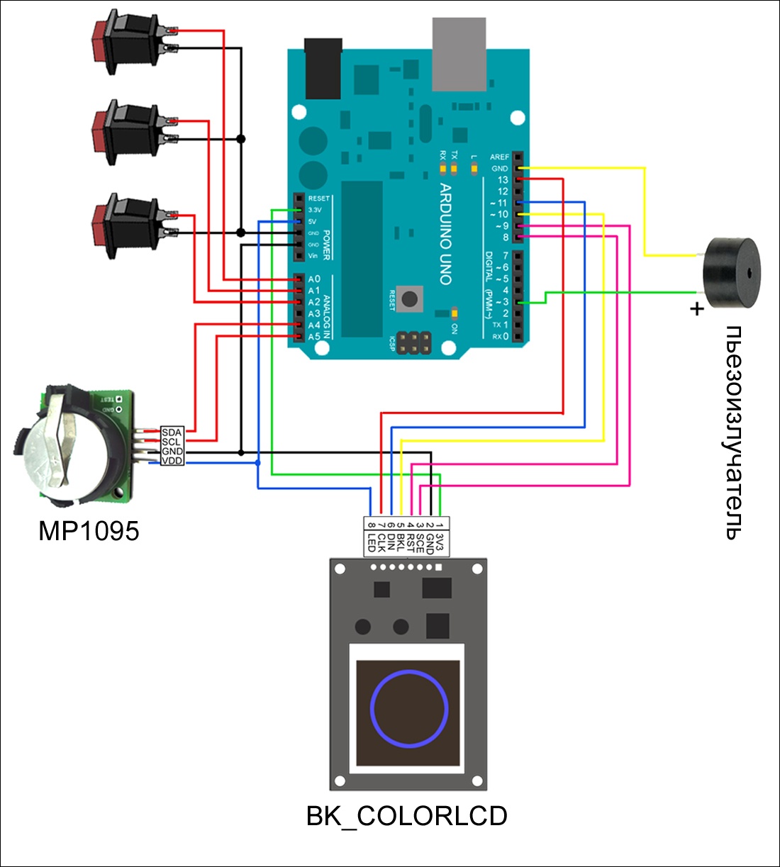 Будильник в технодизайне — настольные часы на основе Arduino - 7