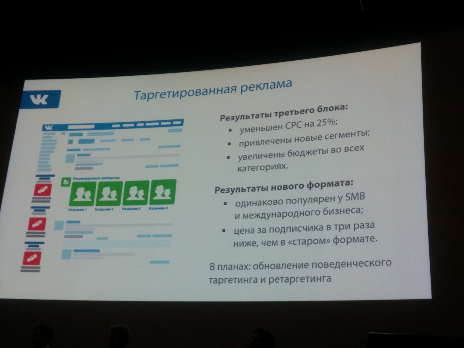 Круглов: Третий рекламный блок «ВКонтакте» уменьшил стоимость клика на 25% - 1