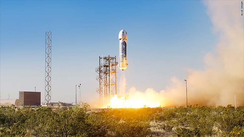 Основатель Amazon сообщил об успешном испытании новой ракеты-носителя New Shepard - 1