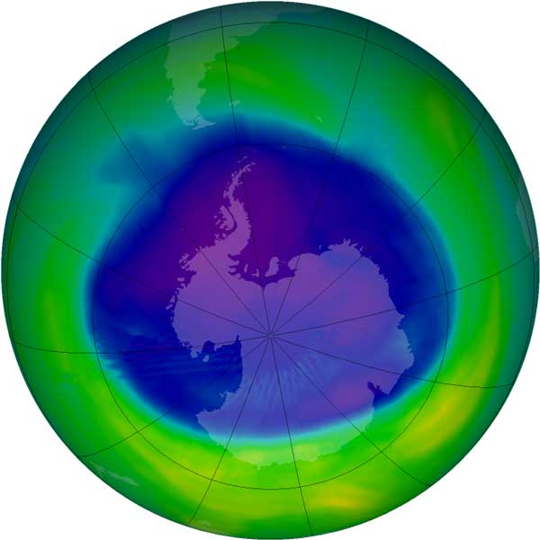 NASA: озоновая дыра над Антарктикой постепенно затягивается и может исчезнуть к концу 21-го века - 1