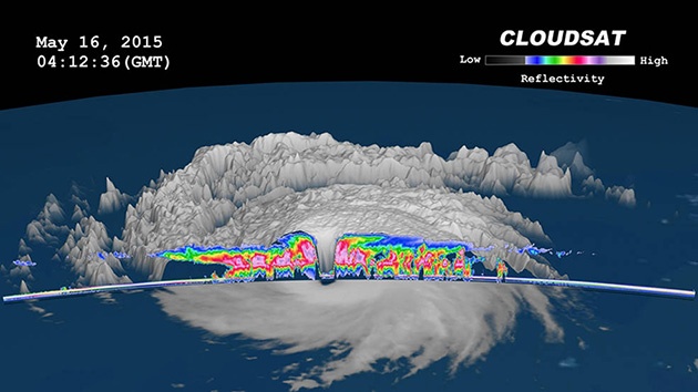 Спутник NASA заглянул в глаз тайфуна - 3