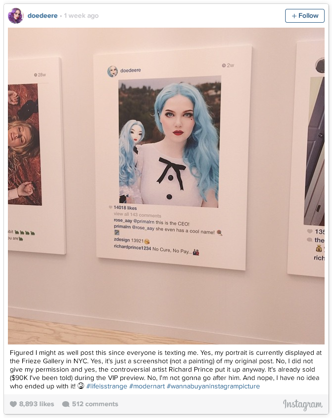 Художник распечатал чужие фотки из Instagram и продал их по $90 000 на выставке - 2