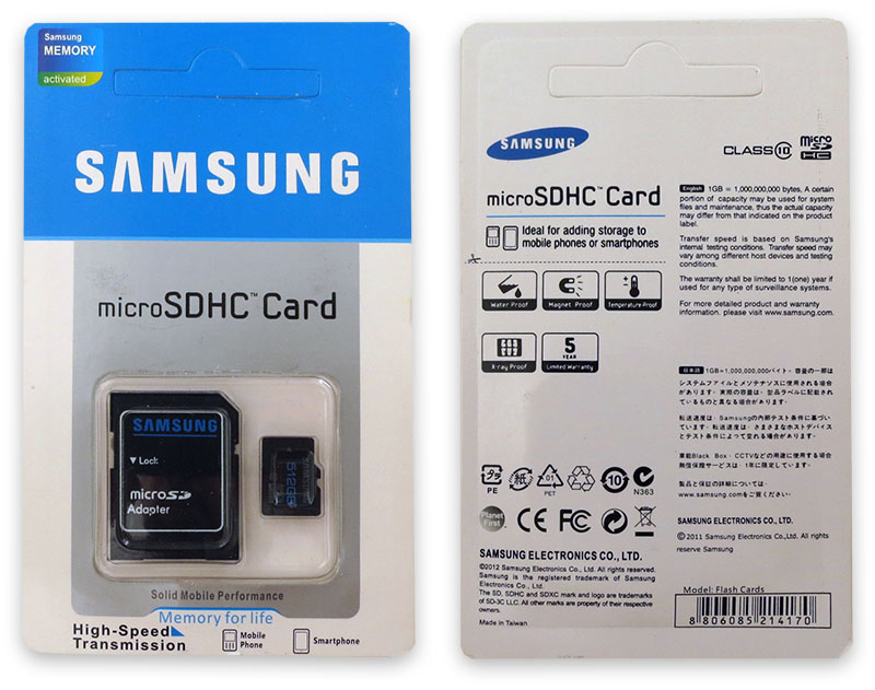 Подделка на Samsung 512GB Micro SD