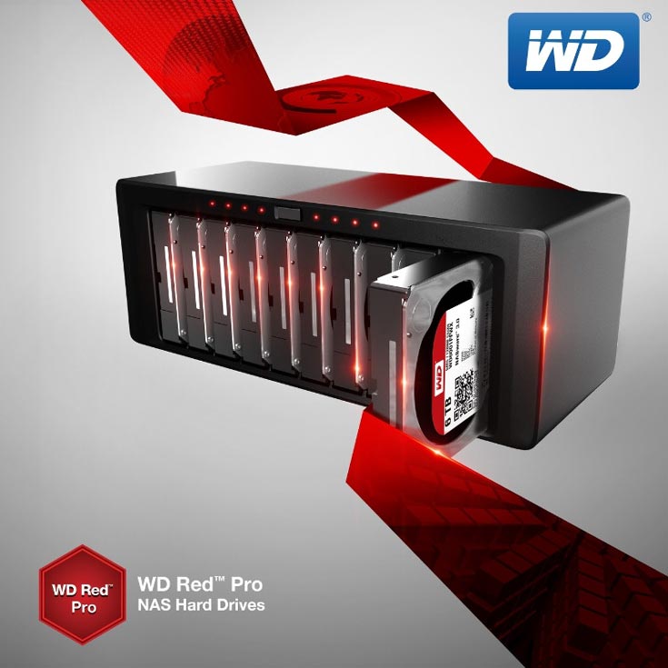 Продажи накопителей WD Red Pro объемом 5 ТБ (WD5001FFWX) и 6 TБ (WD6001FFWX) уже начались