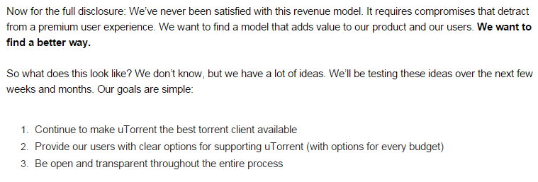 uTorrent ищет возможность получать деньги с пользователей - 2