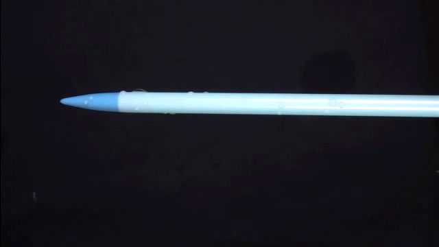Полёт капли воды в условиях микрогравитации на МКС - 2