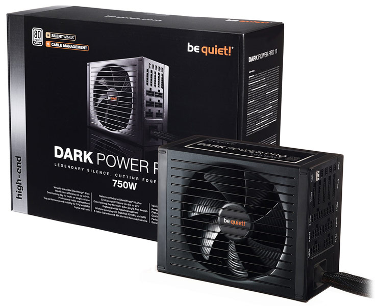 В блоках питания be quiet! Dark Power Pro 11 используются 135-миллиметровые вентиляторы SilentWings 3 с гидродинамическими подшипниками