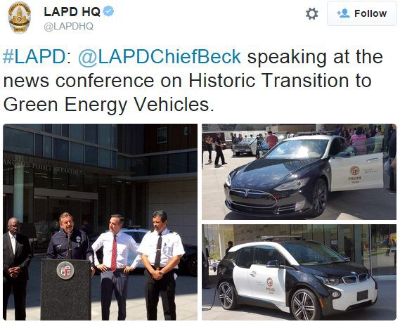 Лос-анджелеская полиция пересядет на электромобили Tesla и BMW - 2