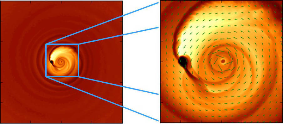 Объяснено возникновение странного светового сигнала в паре соединяющихся черных дыр - 1