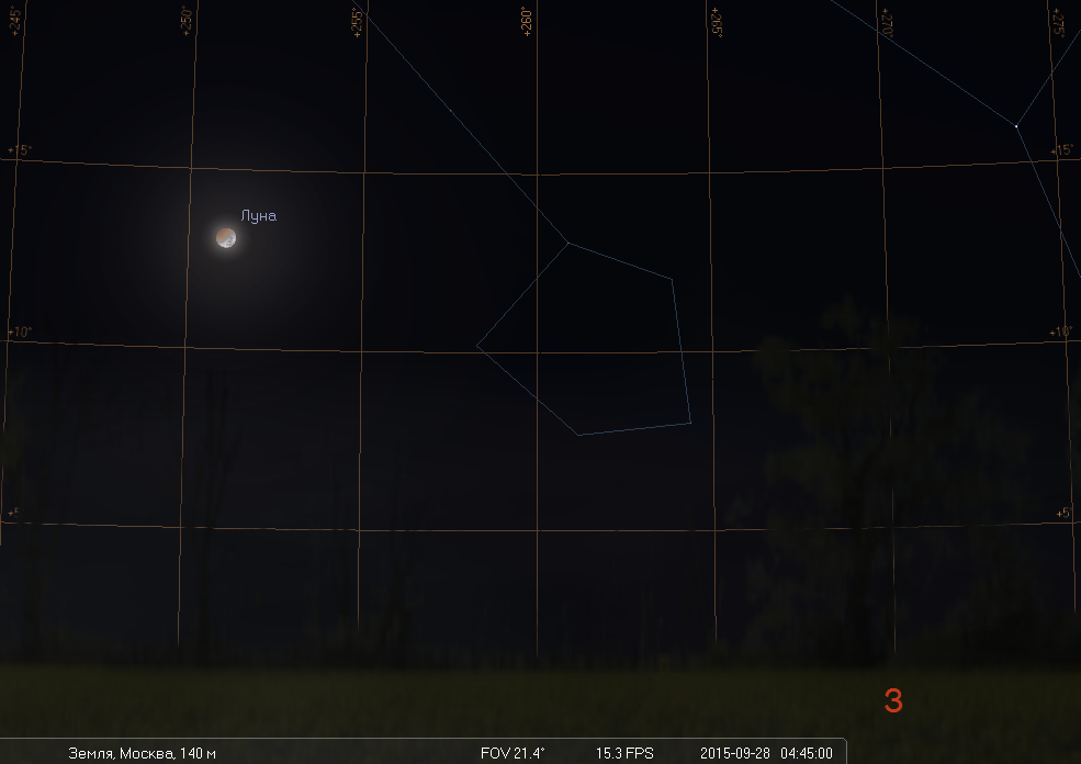 Полное лунное затмение ранним утром 28 сентября - 4