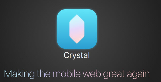 Многие компании  получили возможность за определенную сумму демонстрировать рекламу своих товаров даже на тех iOS-устройствах, которые используют приложение Crystal